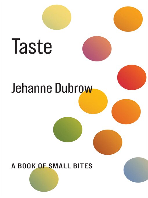 Title details for Taste by Jehanne Dubrow - Available